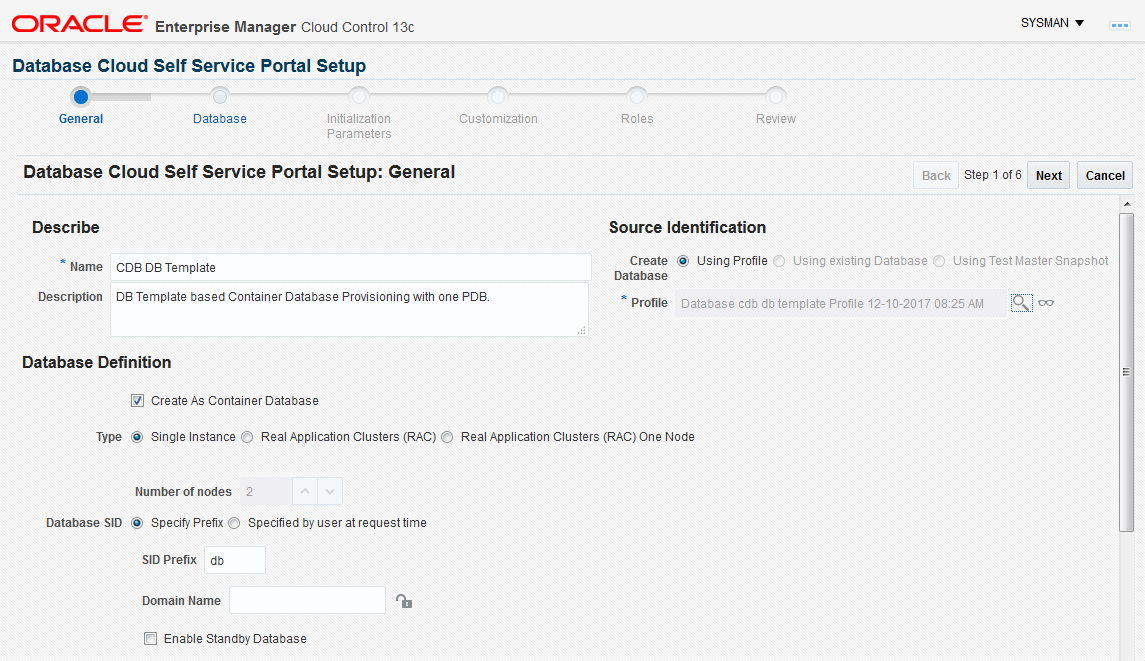 Create Service Template