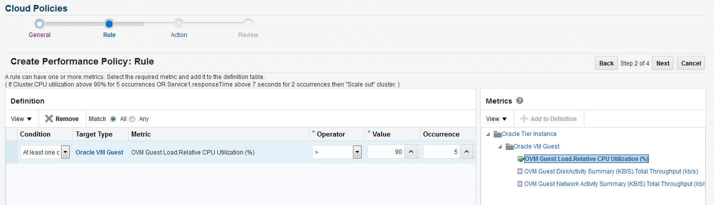 Create Performance Policy: Rule