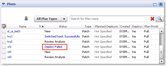 Patch Plan Errors (Plans) Patch Plan Errors (Plans)