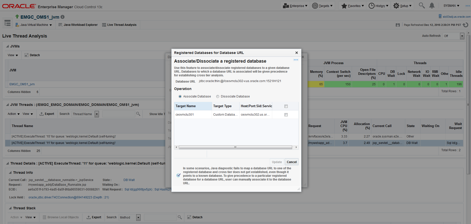 Associate database