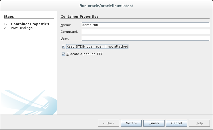 image:Running docker container