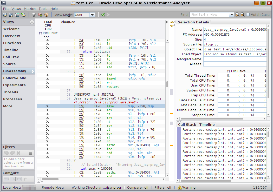 image:Disassembly view for a C++ function