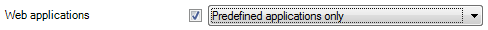 Limit User to Predefined Web Applications