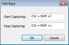Specify hot keys