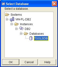 Select a database