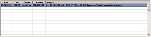 Logging of optional question answer