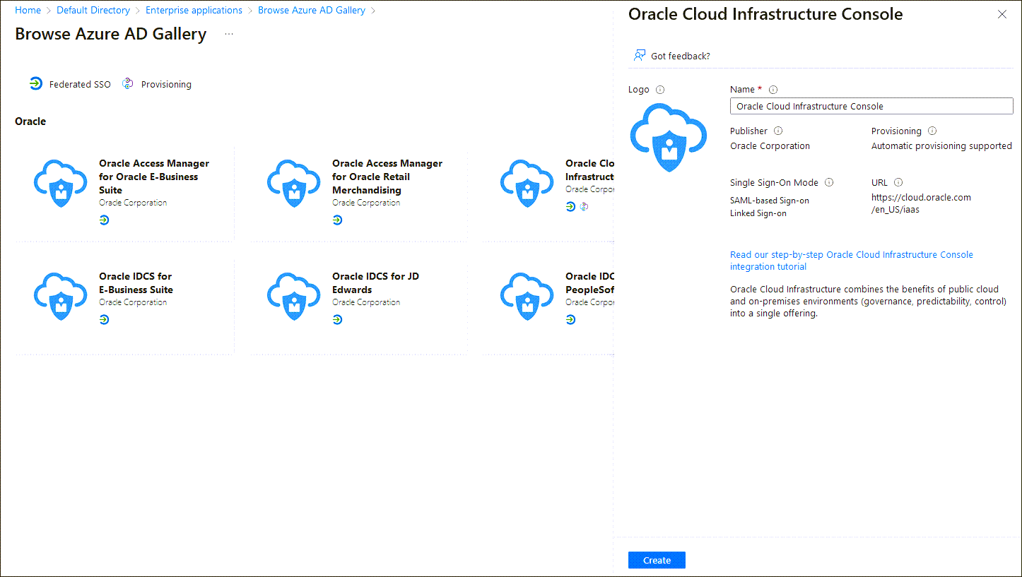 Click to expand Create OCI IAM console app
