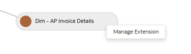 Manage Extension option Manage Extension option