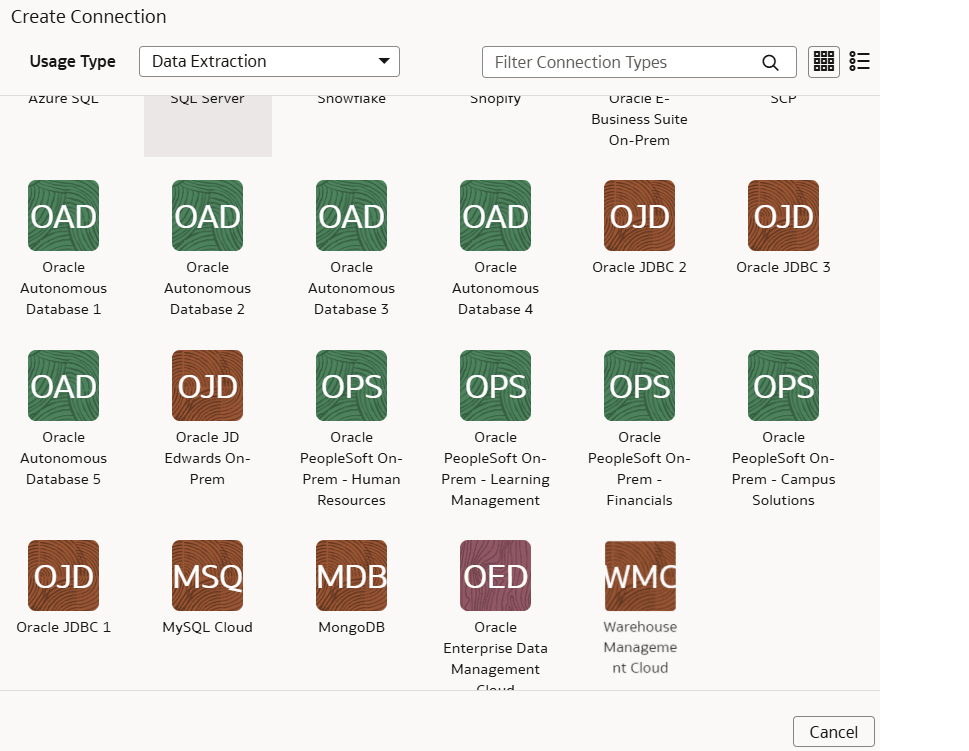 MySQL Cloud database connection option MySQL Cloud database connection option