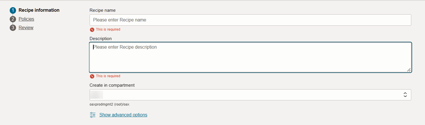 Description of fawag-security-z-recipe-create.png follows Description of fawag-security-z-recipe-create.png follows