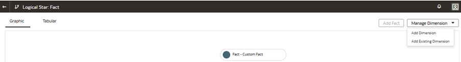 The Logical Star: Fact page displaying the Manage Dimension list of values The Logical Star: Fact page displaying the Manage Dimension list of values