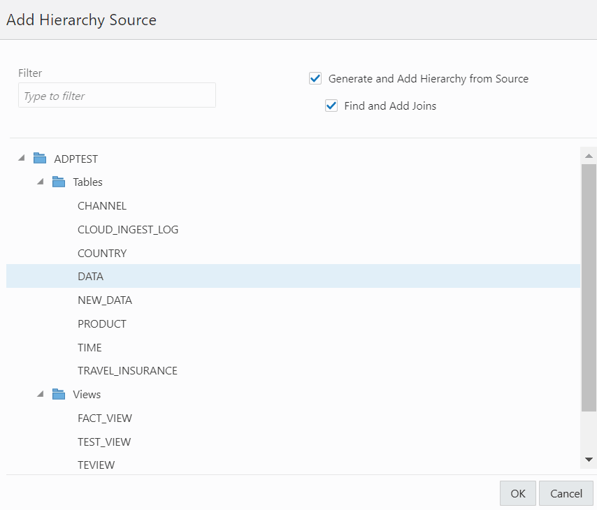 Description of add-hierarchy-source-wizard.png follows Description of add-hierarchy-source-wizard.png follows