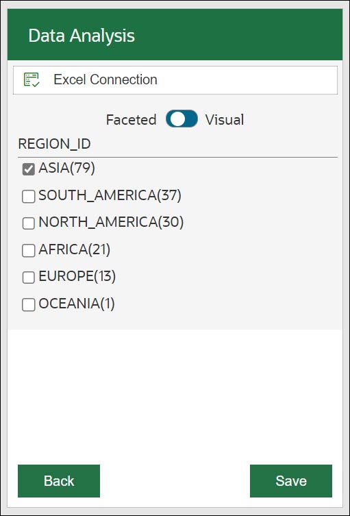 Description of faceted-filter-excel.png follows Description of faceted-filter-excel.png follows