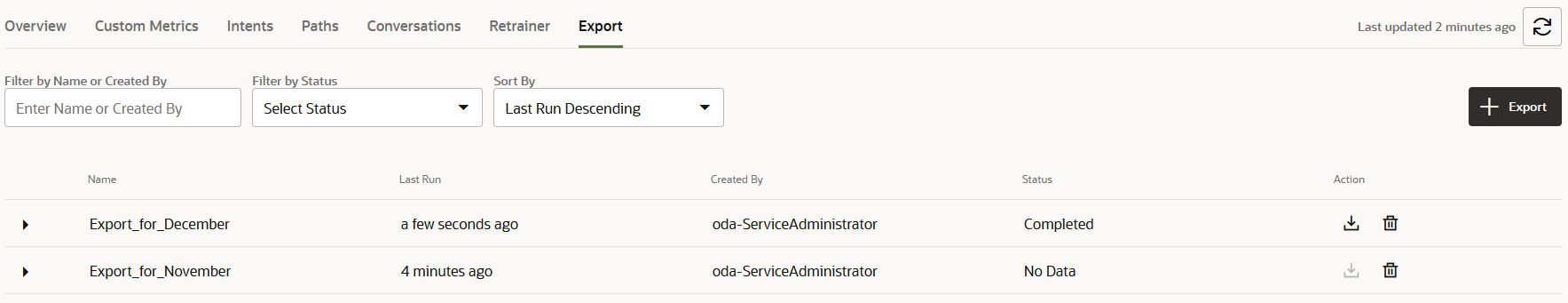 Description of insights-export-page.png follows Description of insights-export-page.png follows