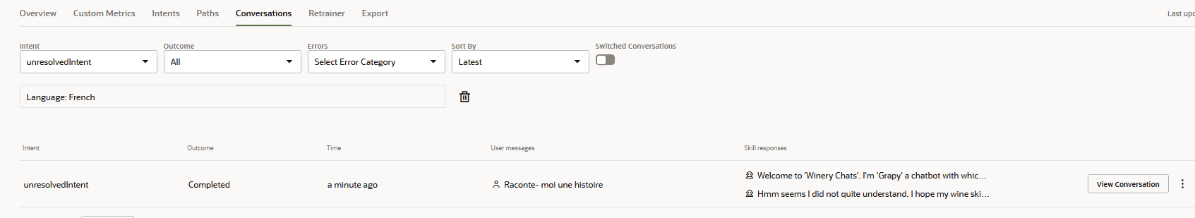 Description of ml-conversation-report.png follows Description of ml-conversation-report.png follows