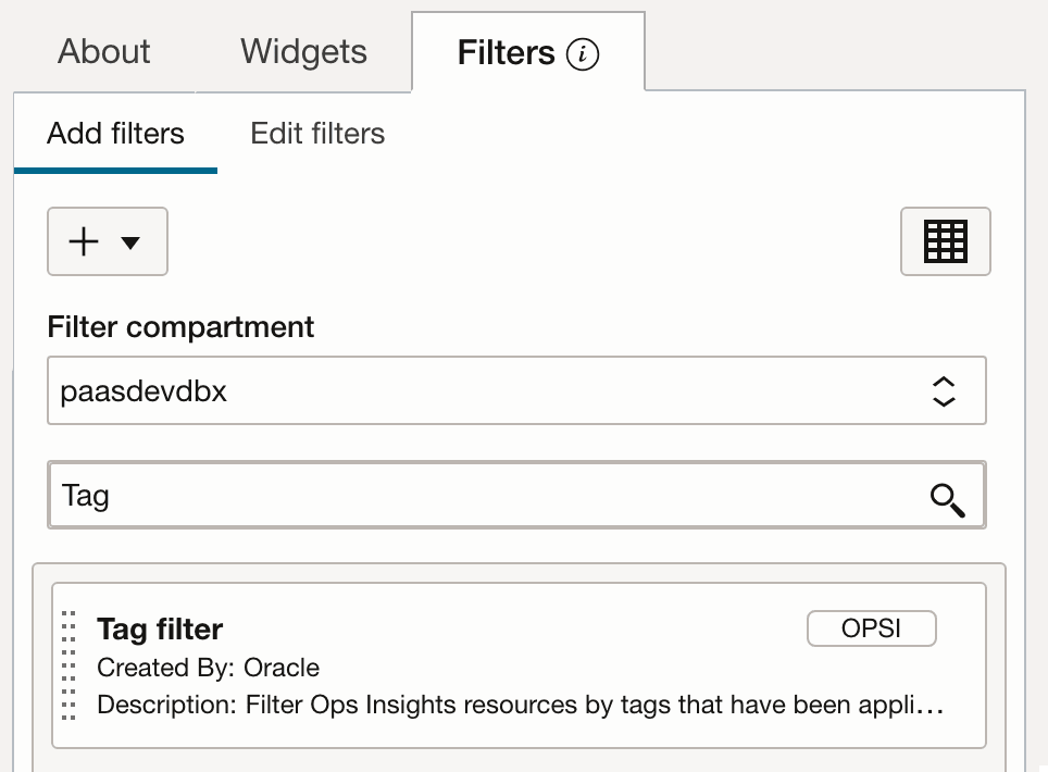 Add Filter to Dashboard Add Filter to Dashboard