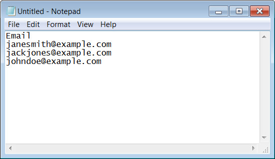 CSV file CSV file