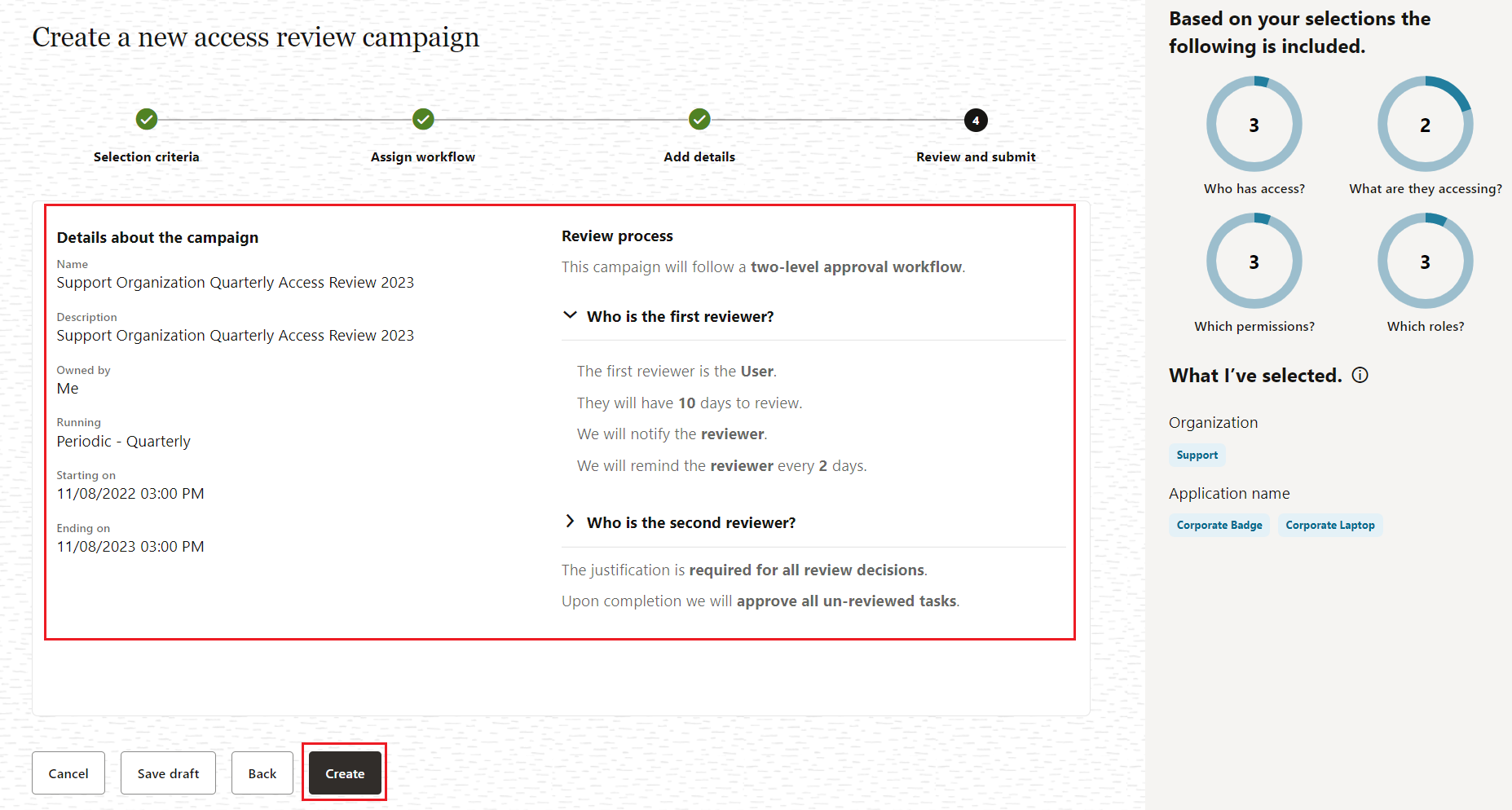 Review Campaign Details