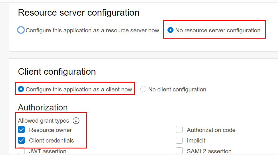Configure Authorization for Client Application