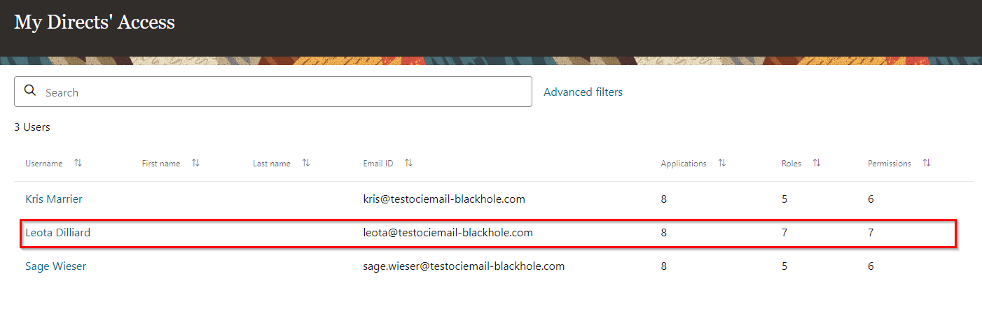 A list of your Direct Reports