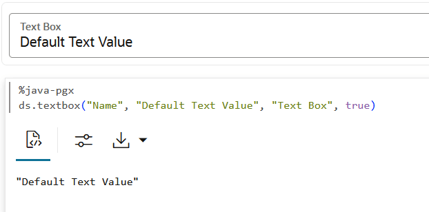 Description of java_notebook_textbox.png follows Description of java_notebook_textbox.png follows