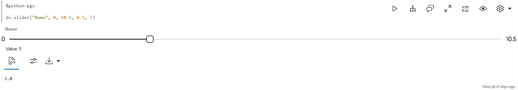 Description of python_slider.png follows Description of python_slider.png follows