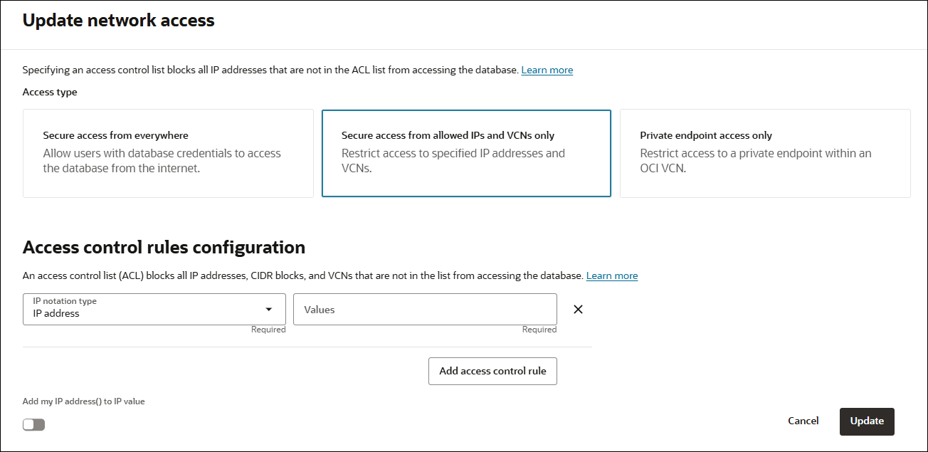 Description of adb_network_access_acl_provision.png follows
