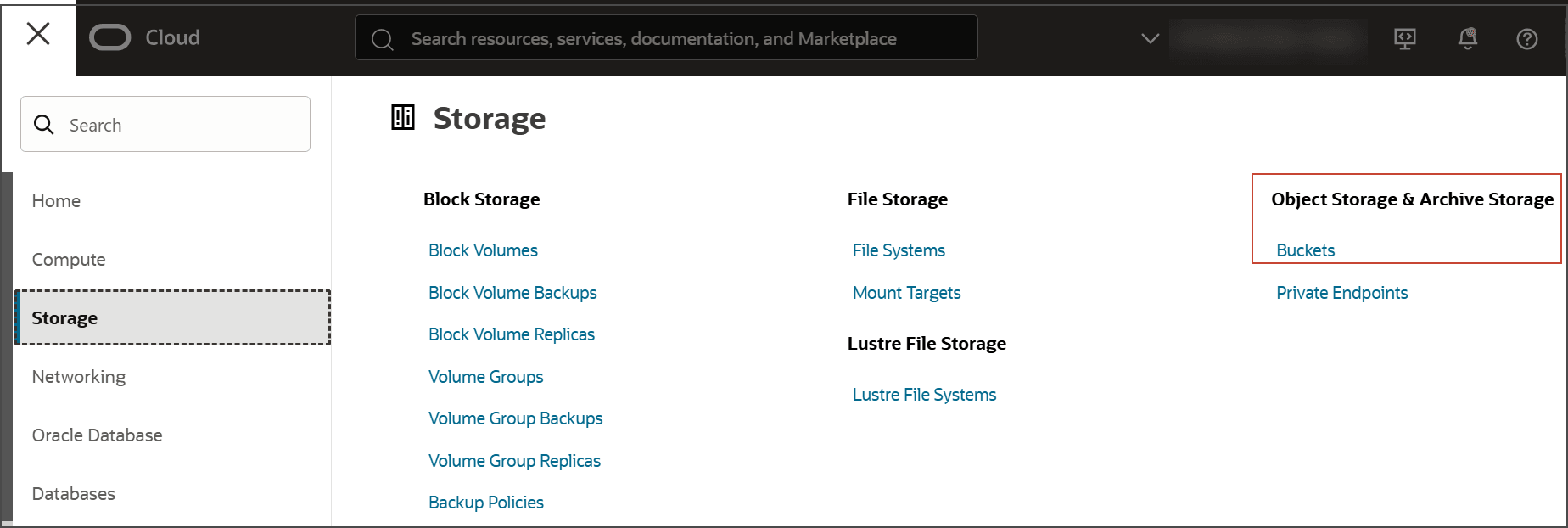 Description of oci-storage-objstr.png follows