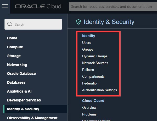 Create Users in OCI Using IAM Create Users in OCI Using IAM