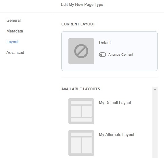 View of MyNewPageType in the SMT editor.