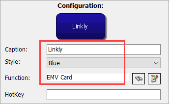 Configure the button