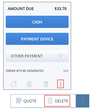 Deleting a Transaction