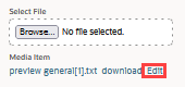 Edit link on a sample file.