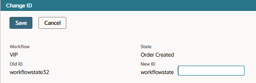 A portion of the Change Script ID window showing the new script ID field.