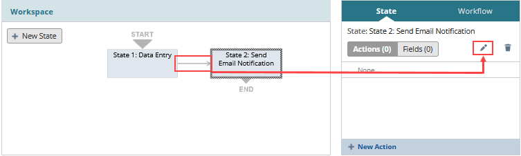 A portion of the context panel with the Transaction tab and Edit icon highlighted.