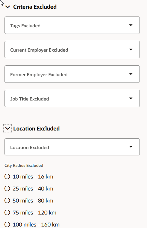 Exclusion Filters