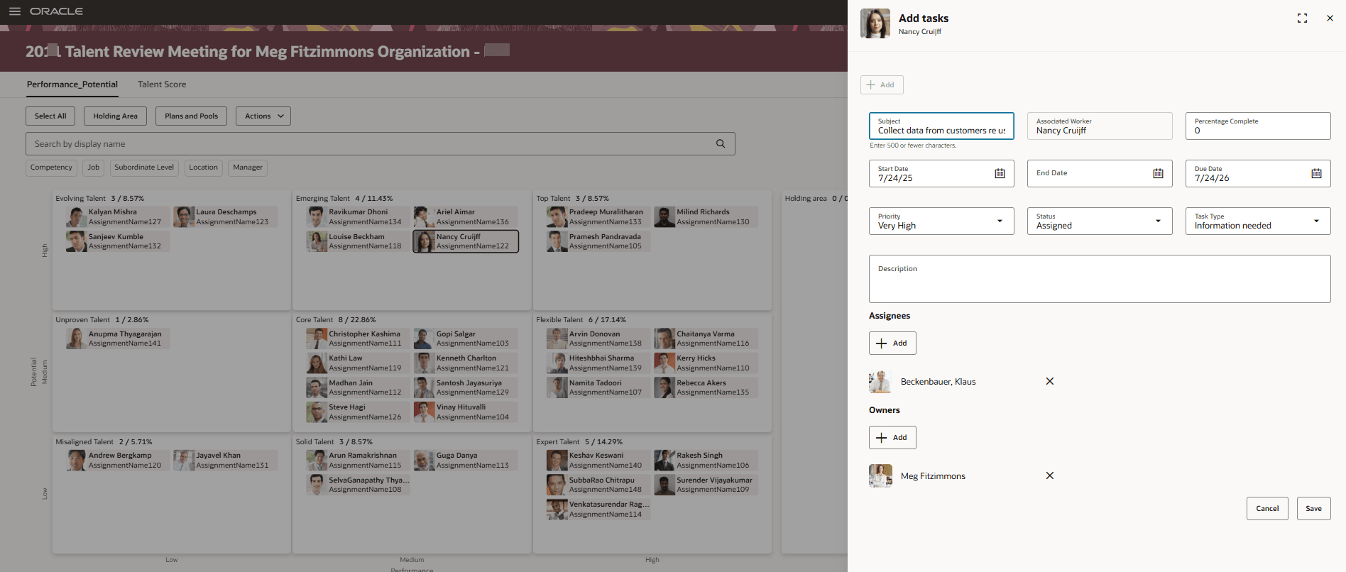 Add tasks Panel