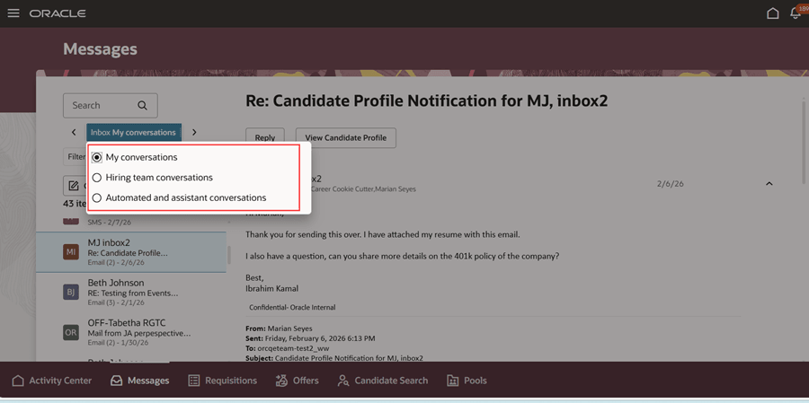 Inbox Filters
