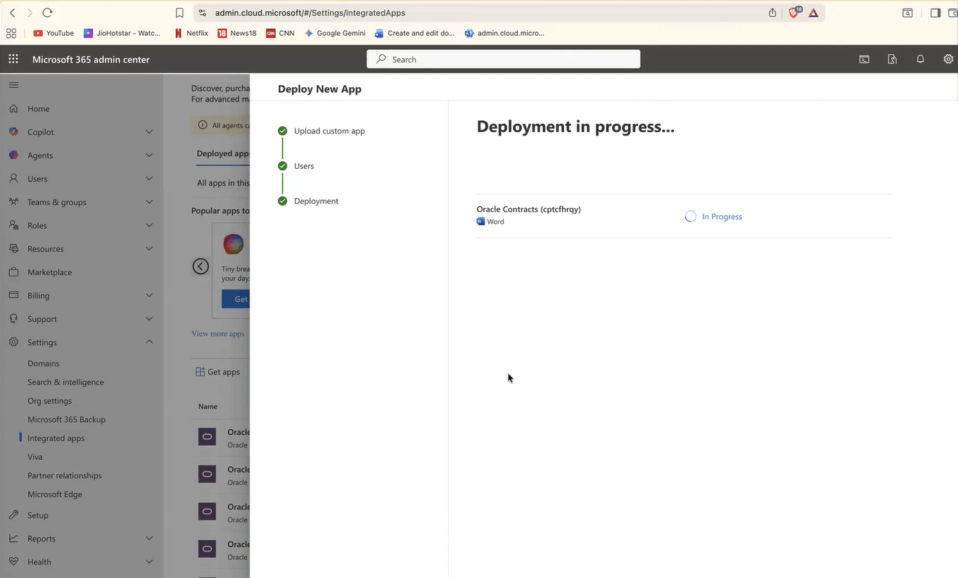 Deployment Inprogress