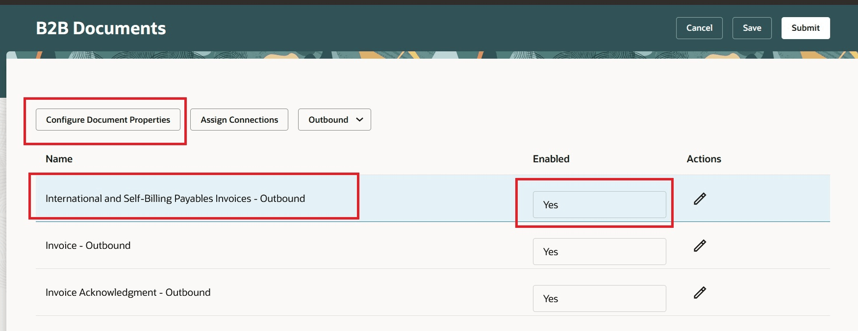 Enable Document