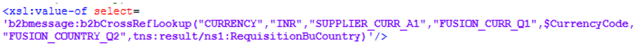 b2bCrossRefLookup() function