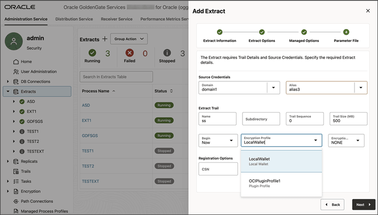 Adding Extract with encryption profile plugin Adding Extract with encryption profile plugin