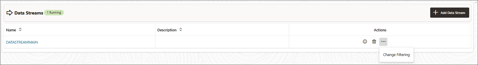 Modify the data stream filtering.