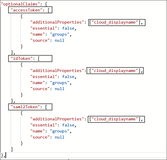 Manually updating the token request in Manifest.