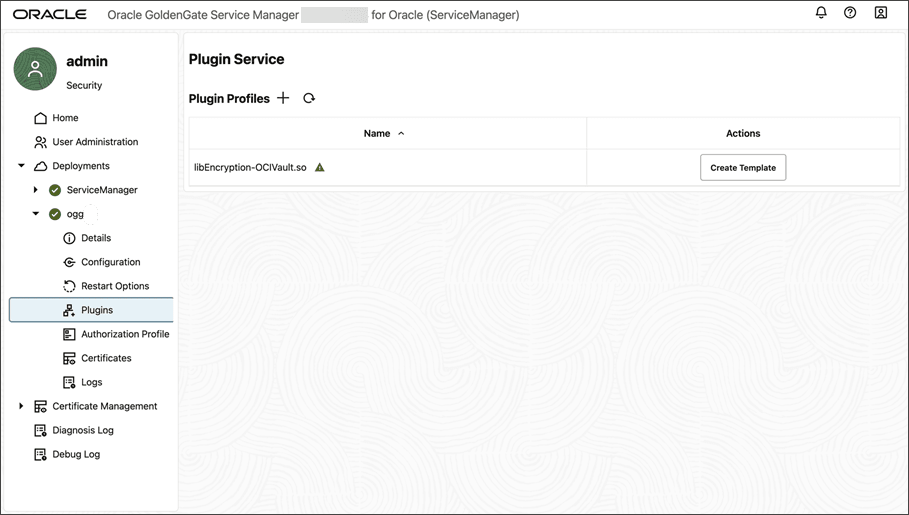 Service Manager plugin profile for encryption profile is disabled. Service Manager plugin profile for encryption profile is disabled.