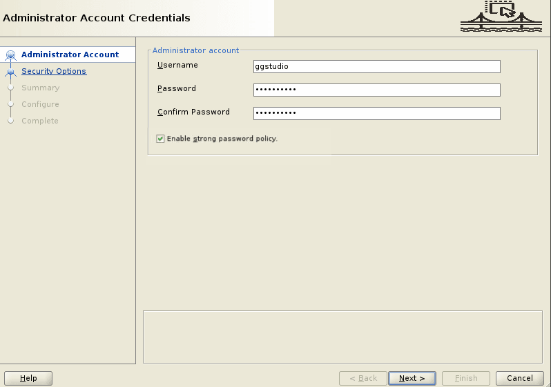 Administrator Account credentials with strong password policy enabled. Administrator Account credentials with strong password policy enabled.