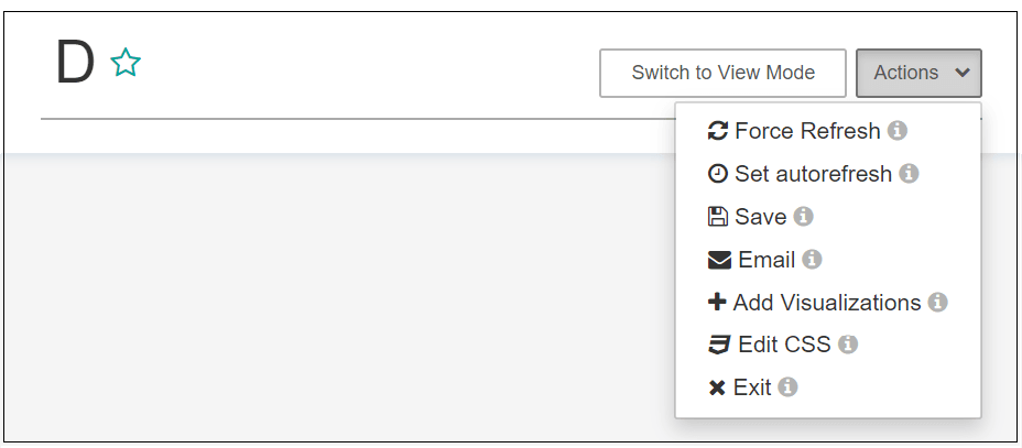 Edit Dashboard Options Edit Dashboard Options
