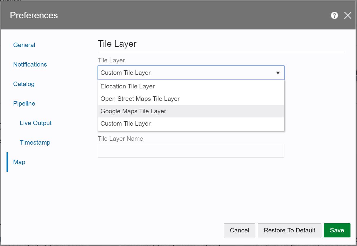 Google Maps Tile Layer Google Maps Tile Layer