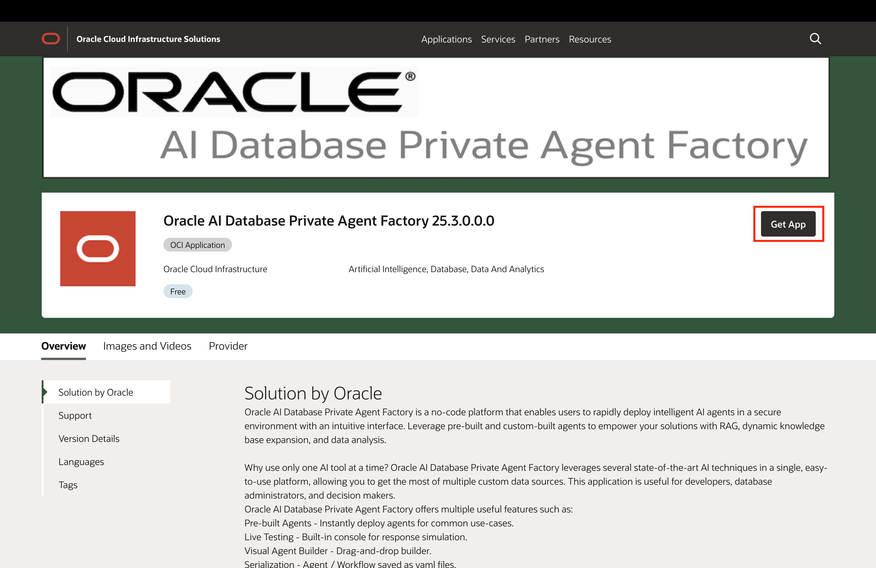 Agent Factory Application in Marketplace Agent Factory Application in Marketplace