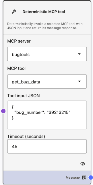 Deterministic MCP Server Component